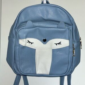 Light blue fox mini backpack